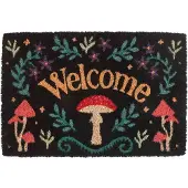 Something Different - Black Mushroom Welcome Deurmat - Multicolours