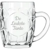 Libbey Gegraveerde Bierpul 55cl De Leukste Tante