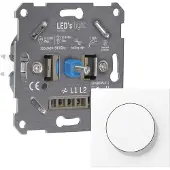 Proventa Universele LED Dimmer 2-250W – Geschikt voor alle dimbare lampen – Wit - Dimmers