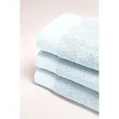 Clarysse handdoek 50x100 cm Otis - Set van 3 - IJsblauw