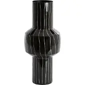 Light & Living Light&living Vaas deco Ø18x42 cm SENUMA glanzend zwart+wit
