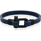 Mendes Dubbele Lederen Band - D-Shackle Royal-23cm