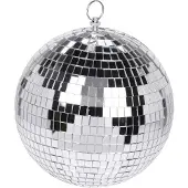 Home & Styling kerstbal spiegelbal 15cm zilver feestdecoratie.