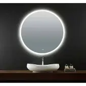 Casajoy Badkamerspiegel bright 60 cm rond ledverlichting en anticodens