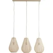 Light & Living Japandi hanglamp Itela 3-lichts crème 80cm