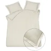 Vandyck Dekbedovertrek Purity 86 Stripe Cream Tan Satijn-240 x 200 / 220 cm | Lits-Jumeaux