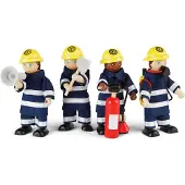 Bigjigs Toys Brandweer set, geschikt voor kinderen vanaf 3 jaar, meerkleurig