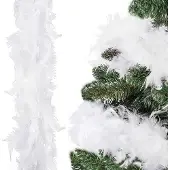 Springos Kerstboa Kerstslinger 3 m Wit