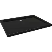 vidaXL Douchebak rechthoekig 80x100 cm ABS zwart