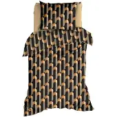 Satin d'or Dekbedovertrek Cyril Antra Camel Satijn-140 x 200 / 220 cm | 1-Persoons