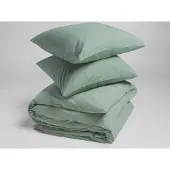 Yumeko Dekbedovertrek set Percal Katoen 260x220 Groen - Eco, Bio & Fairtrade
