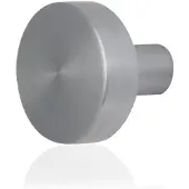 GPF bouwbeslag RVS geborsteld Vlakke knop 52x16mm vast incl. knopvastzetter
