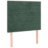 vidaXL Hoofdbord donkergroen 80x5x118/128 cm fluweel