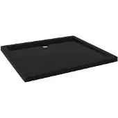 vidaXL Douchebak rechthoekig 80x90 cm ABS zwart