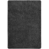 vidaXL Vloerkleed shaggy anti-slip 120x170 cm donkergrijs