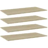 vidaXL Wandschappen 4 st 80x20x1,5 cm spaanplaat sonoma eikenkleurig