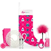 Loveboxxx - Christmas Stocking Set - Erotische Geschenkset - Kerstcadeau voor Volwassenen - Geschenkset Vrouwen en Mannen - Cadeau Vrouw en Man - Giftset Vrouw en Man - Erotisch - Roze