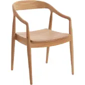 Light & Living Eetkamerstoel 60x58x83 cm PALOS hout naturel (Naturel, 60x83x58cm)