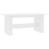 vidaXL Eettafel 180x90x76 cm bewerkt hout wit