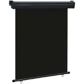 vidaXL Balkonzonwering, zijwandmodel, 145x250 cm, zwart
