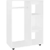 vidaXL Kledingkast 80x40x110 cm bewerkt hout wit