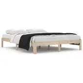 vidaXL Massief houten bed, dennenhout, 160x200 cm