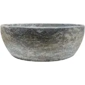 Sanilux Waskom lucy marmer rond silver travertin
