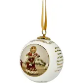 Goebel Kerstfiguur Bal - Jaarbal 2023, Hoogte ca. 8 cm Verzamelobject, kerstdecoratie, decoratieve figuur van porselein (1 stuk)