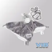 Vib - Knuffeldoekje Unicorn - Grijs - Babykleertjes - Baby cadeau - zwangerschap aankondiging - geboorte cadeau