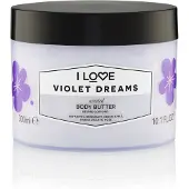 I Love Ik ben dol op Violet Dreams, Máslo, Hydraterend, Voedend, Regenererend, 300 ml
