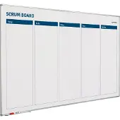 Smit Visual Whiteboard Scrum verbeterbord - 90x180 cm