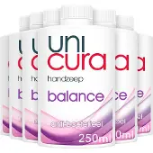 Unicura 6x Antibacteriële Handzeep Navulling Balance 250 Ml