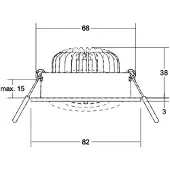 Brumberg 41477183 41477183 LED-inbouwlamp LED 7 W Zwart