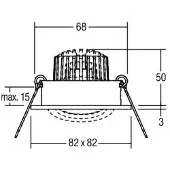 Brumberg Downlight BB19, dimbaar, alu / grijs / zink, Hal, Aluminium, downlight