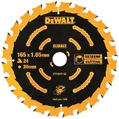DeWalt DT10624 Extreme Cirkelzaagblad - 165 X 20 X 24T - Hout