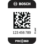 Bosch PRO360 ID Label PRO360 ID Label L (PRO360 ID Label groot 50 stuks 25 x 50 mm) - 1600A02C1L