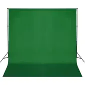 vidaXL Achtergrondsysteem 600x300 cm groen