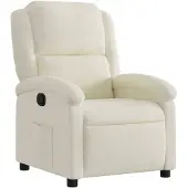 vidaXL Relaxfauteuil Crème Fluweel