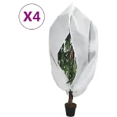 vidaXL Plantenhoezen met ritssluiting 4 st 70 g/m² 3,93x3 m
