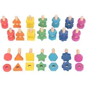 TickiT Regenboog Houten Moeren & Bouten - Pk21