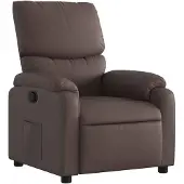 vidaXL Fauteuil verstelbaar kunstleer bruin