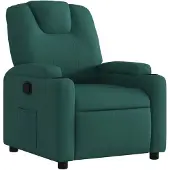 vidaXL Fauteuil verstelbaar stof donkergroen