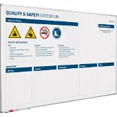 Smit Visual Whiteboard Kwaliteit en Veiligheid verbeterbord - 90x180 cm