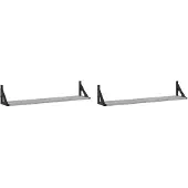 vidaXL Wandschappen 2 st 80x15x15,5 cm bewerkt hout grijs sonoma eiken