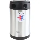 OTIX Soep Thermos - Soepbeker - Lepel - Thermosfles - Travel Mug - 500 ml - Zwart - Staal