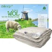 ISleep Wollen 4-Seizoenen Dekbed - 100% Wol - Litsjumeaux - 240x200 cm