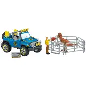 Schleich Offroad voertuig met Dino voorpost - - 41464 - Dinosaurussen