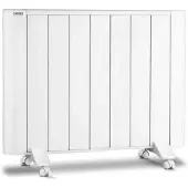 Haeger Thermal Smart Plus, elektrische convectorverwarmer, IP24, voor binnen gebruik, geschikt voor gangen, wandmontage, wit, met bedieningsknoppen