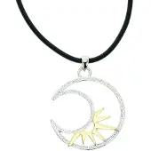 Behave - Ketting met maan en zon - Modeaccessoire voor gedurfde looks