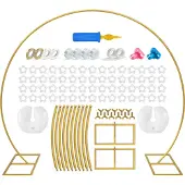 Fissaly 6 Meter Gouden Ballonnenboog Standaard incl. Accessoires – Ballonnen Statief - Verjaardag Feest Decoratie Versiering